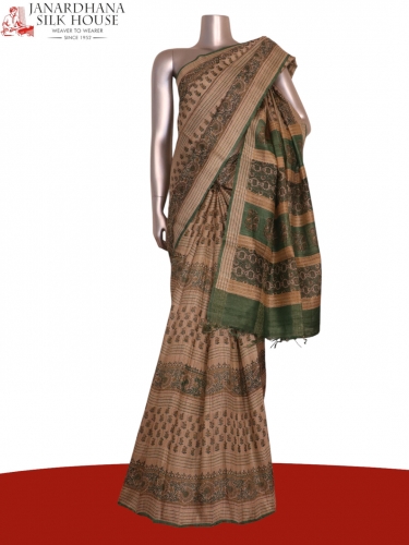 Exclusive Pure Tussar Silk Saree